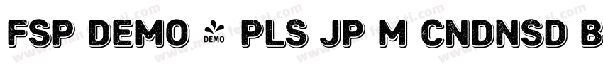 FSP DEMO - Pls JP M Cndnsd Blck字体转换